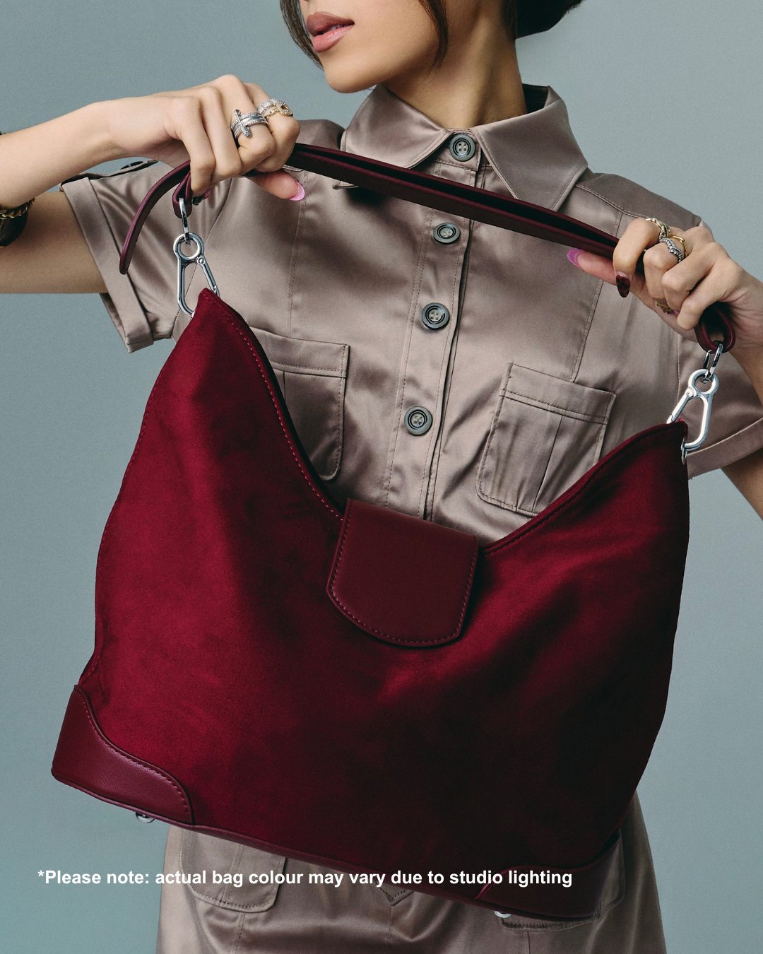 Slouchie Bag in Scarlet