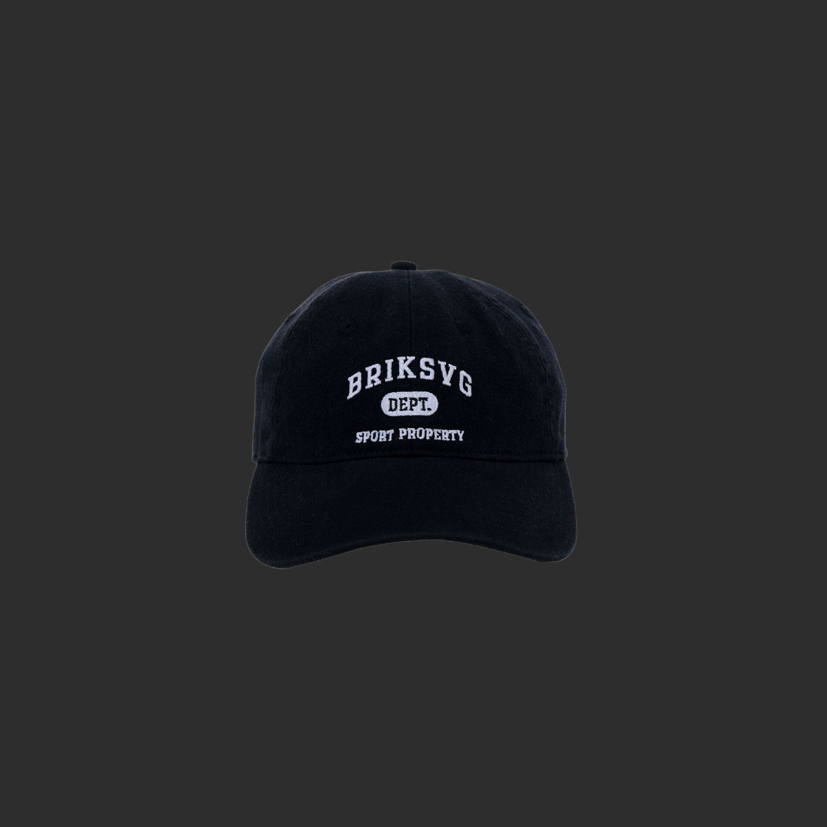 University Cap in Black