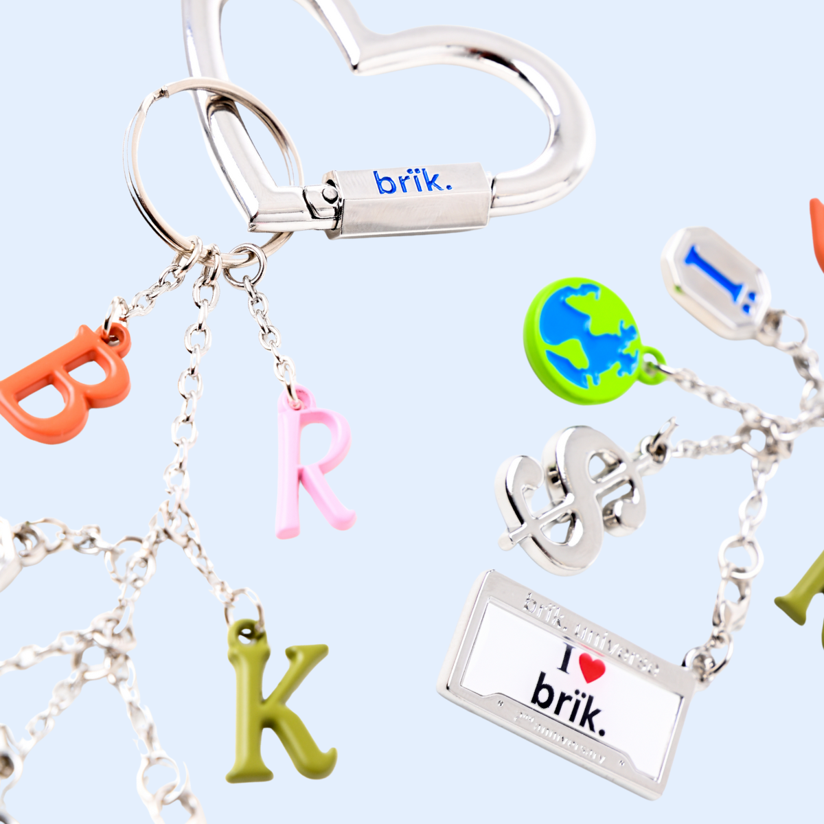 brïk 2nd Anniversary Charm Keychain