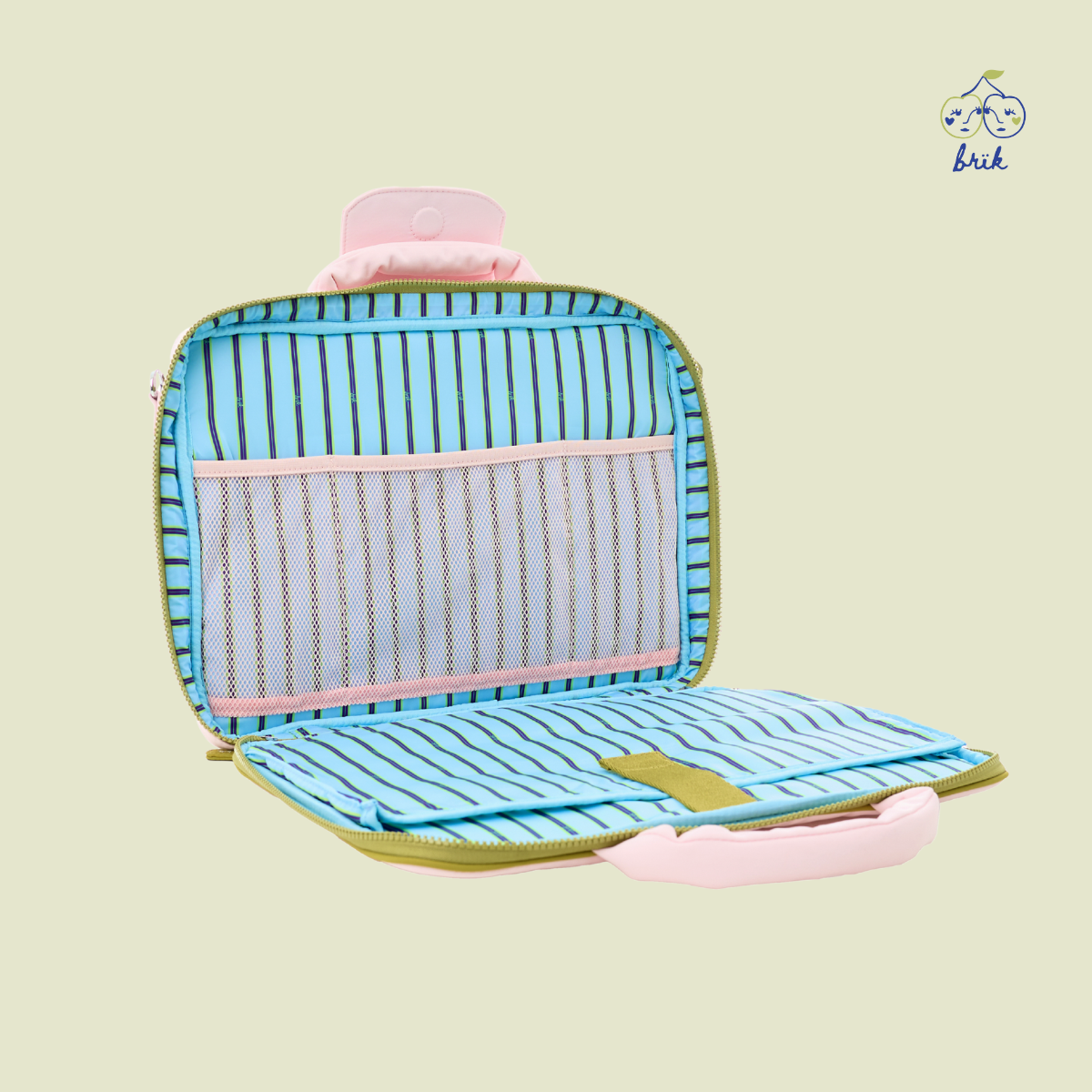 Laptop Hugger in Pink + Green