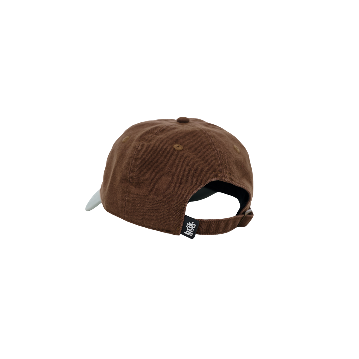 University Cap in Soft Blue & Brown