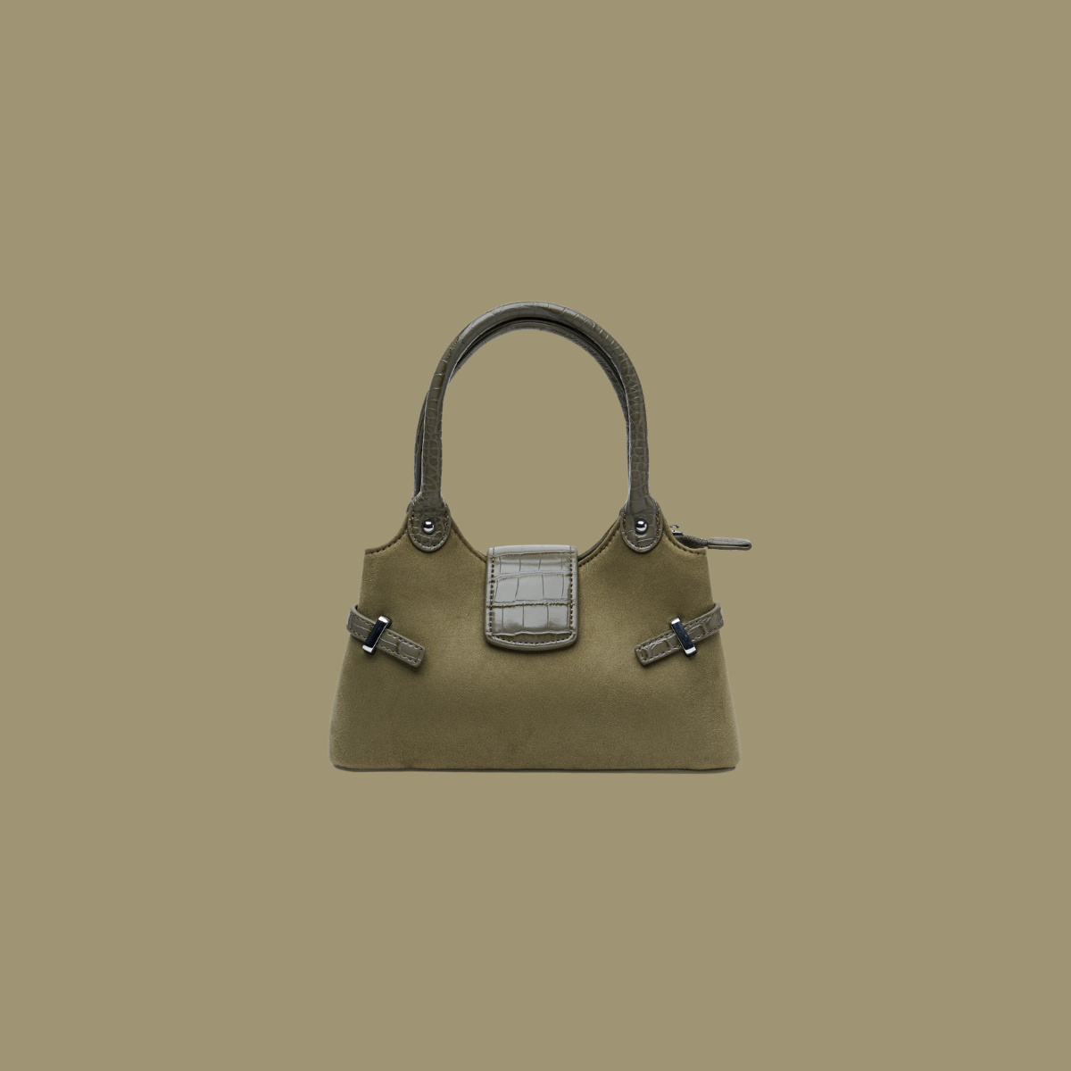 Petite Rêverie Bag [Suede] in Basil