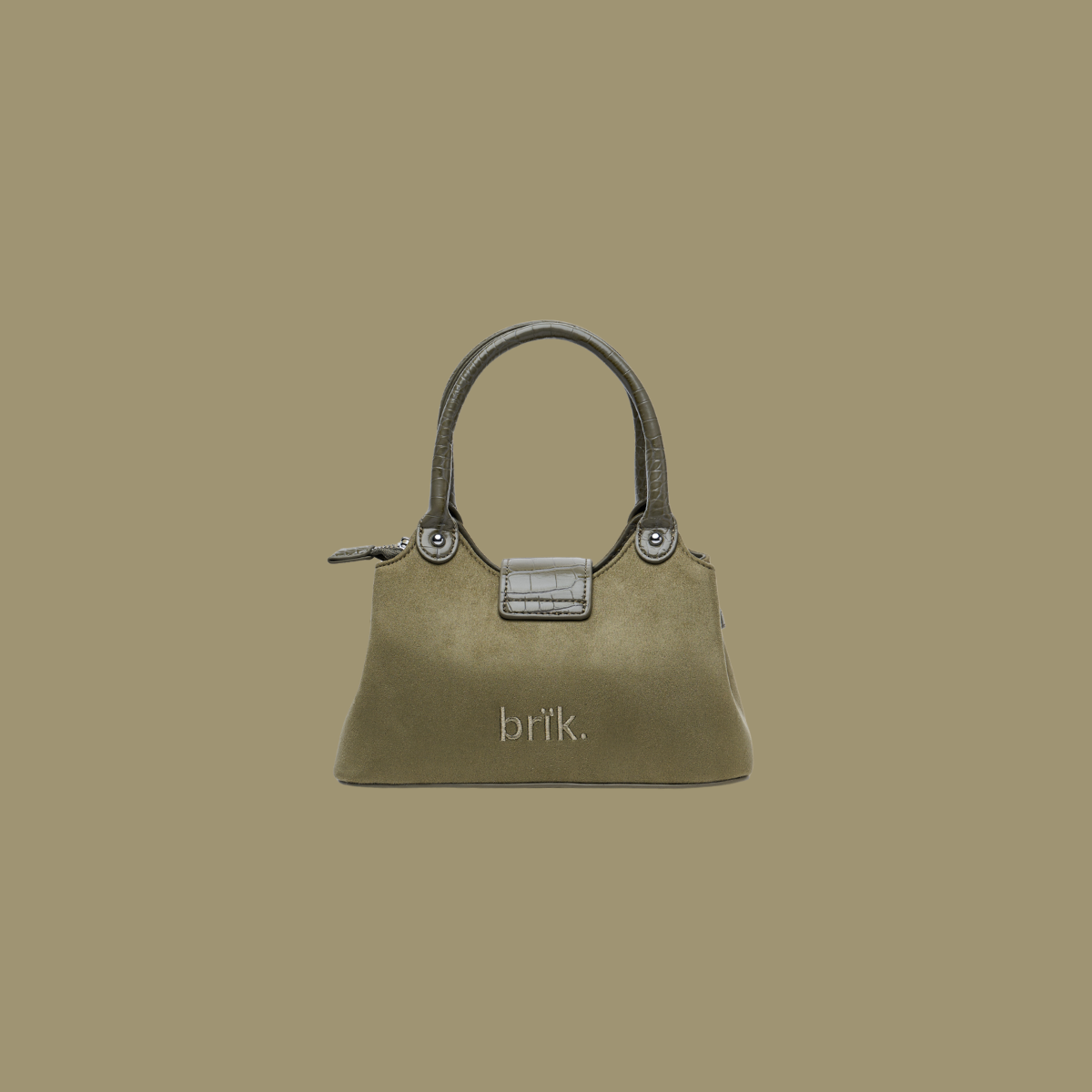 Petite Rêverie Bag [Suede] in Basil