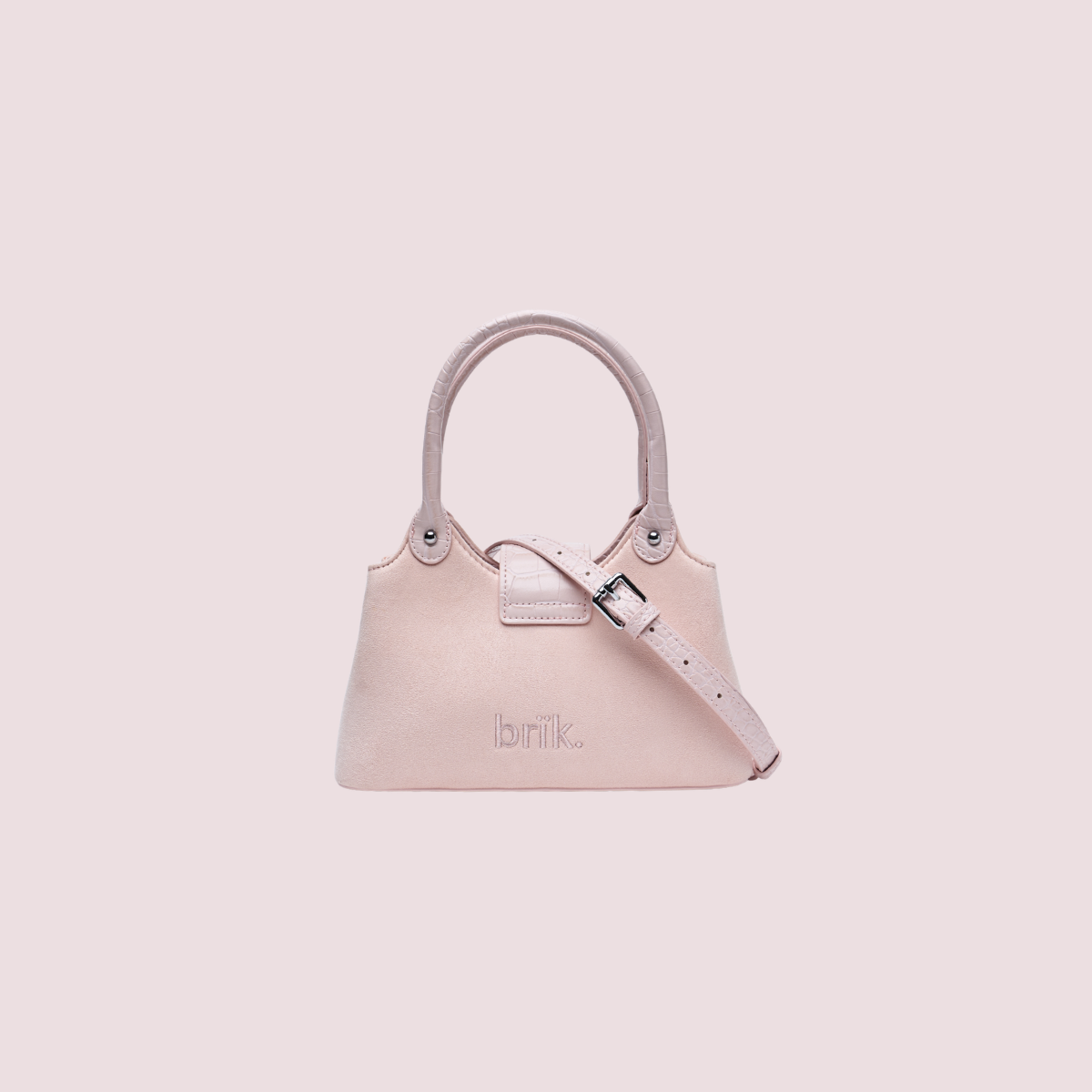 Petite Rêverie Bag [Suede] in Rosewater