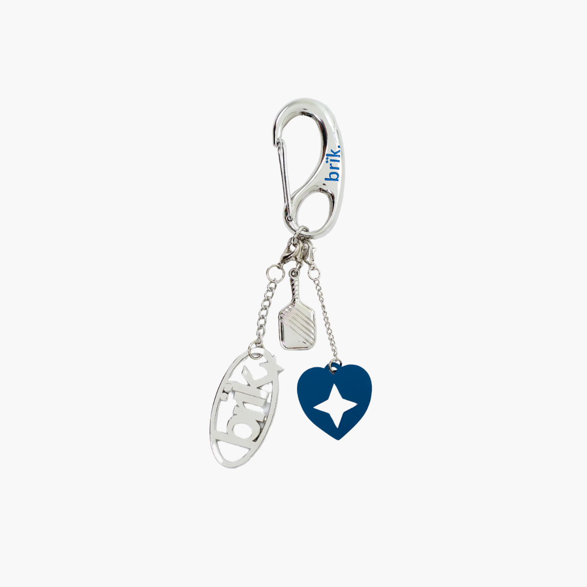 brïksvg Carabiner Keychain in Pickleball