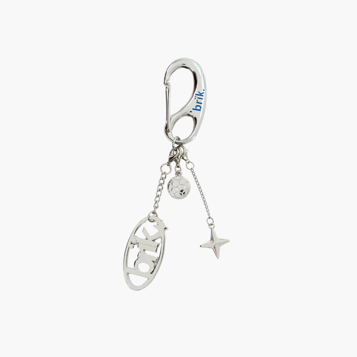 brïksvg Carabiner Keychain in Football