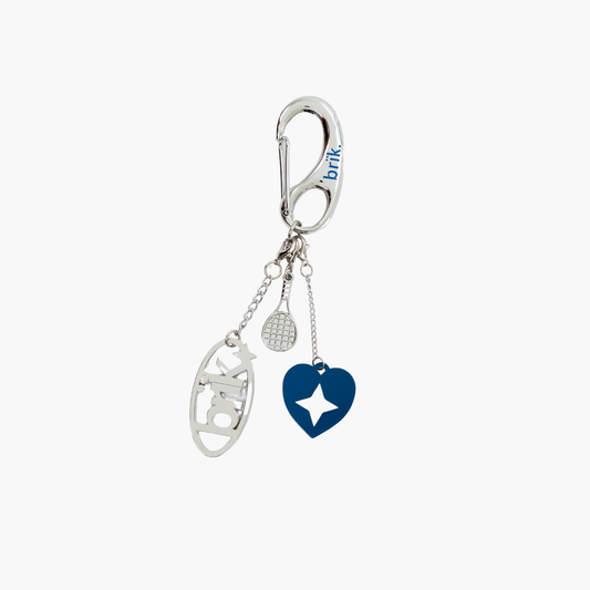 brïksvg Carabiner Keychain in Badminton