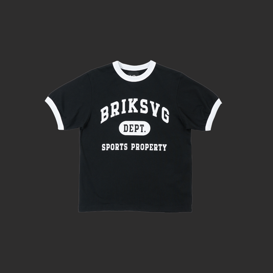 Ringer Tee in Black