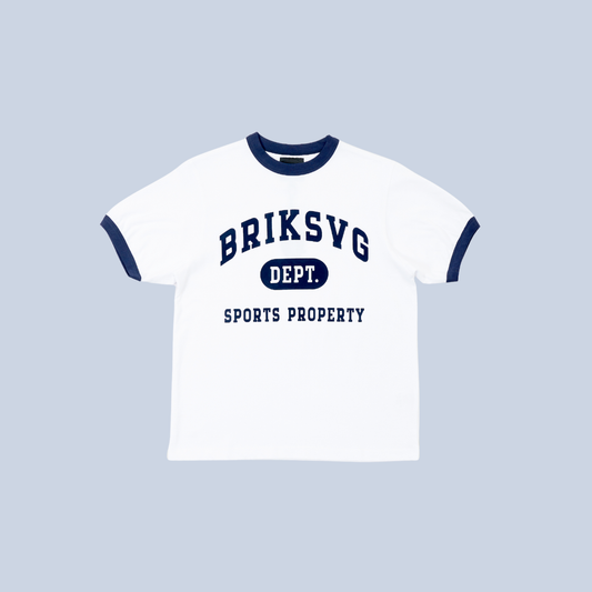 Ringer Tee in White