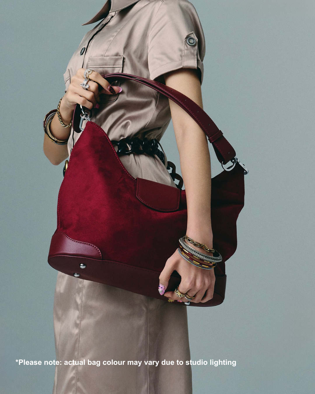 Slouchie Bag in Scarlet