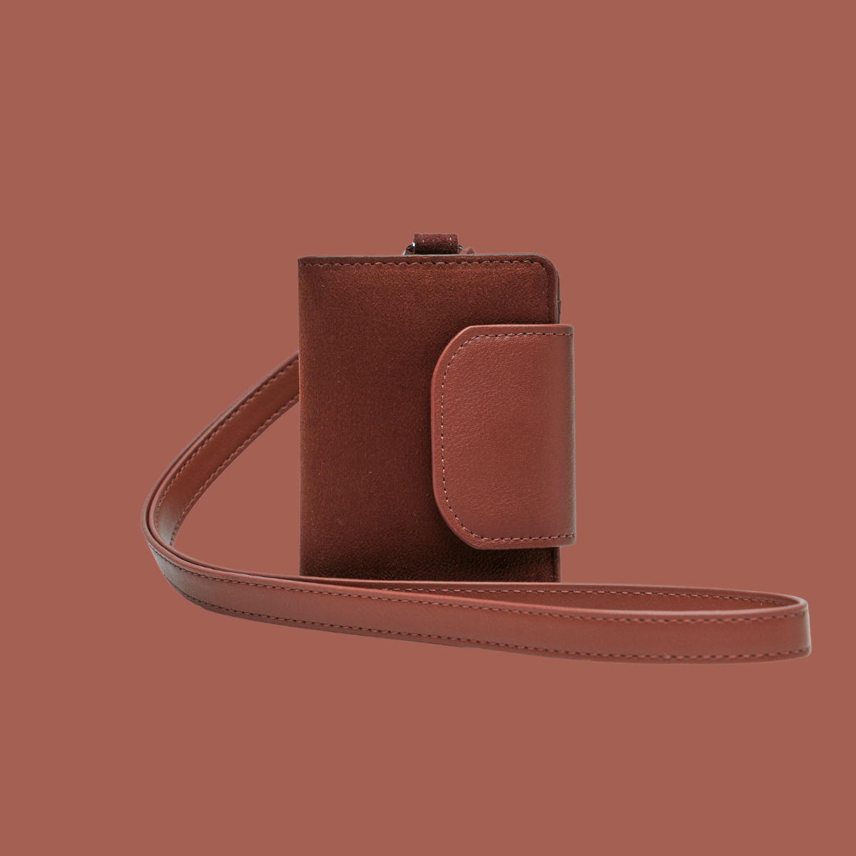 Compact Pal [Suede] in Terracotta