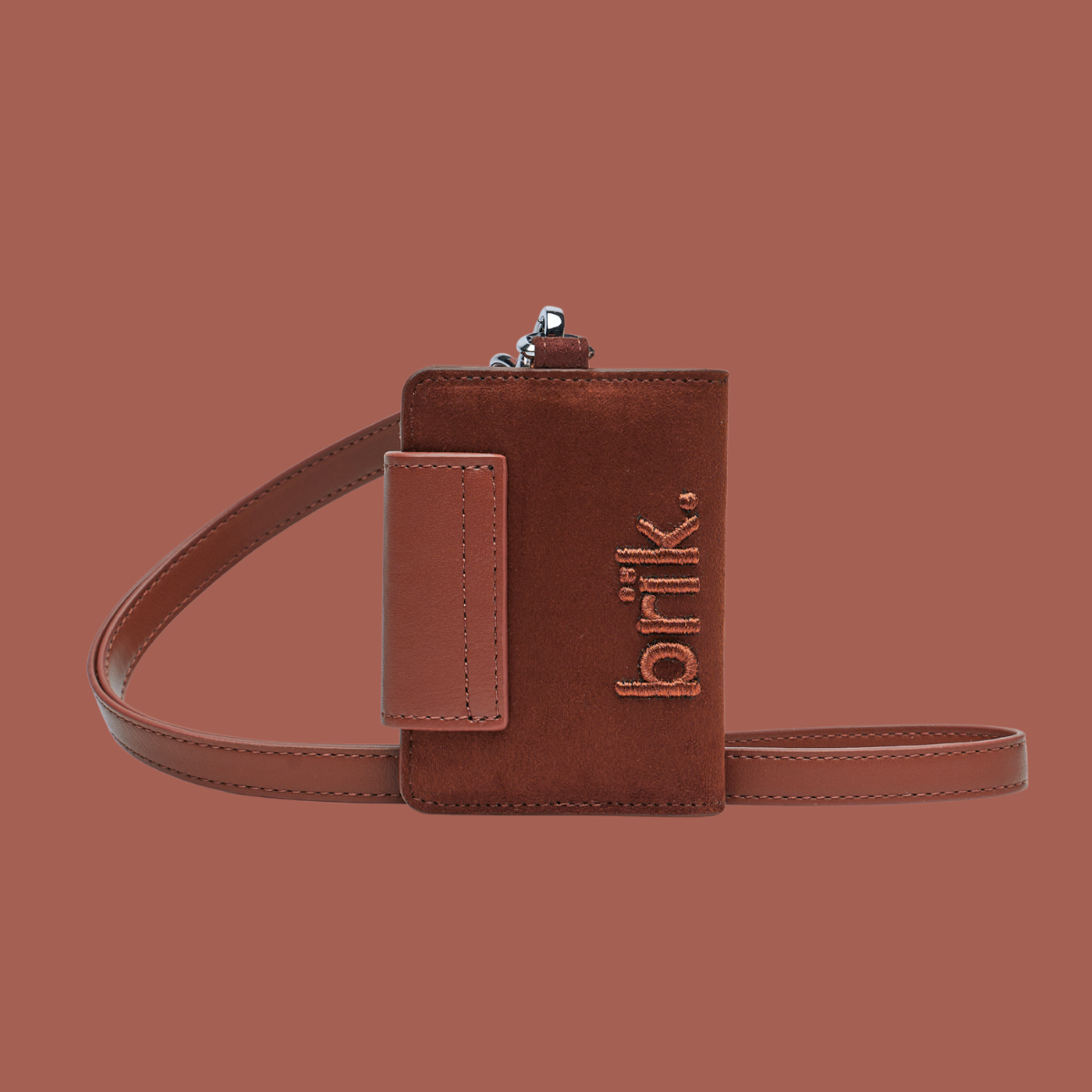 Compact Pal [Suede] in Terracotta