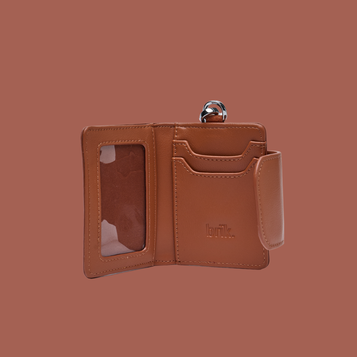 Compact Pal [Suede] in Terracotta