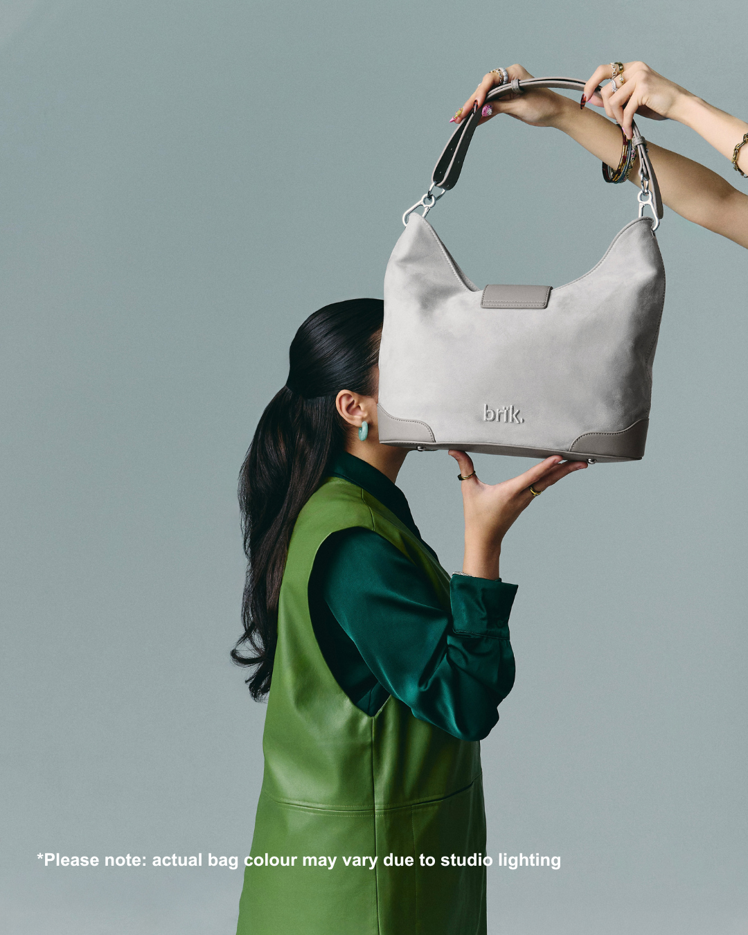 Slouchie Bag in Silverfox