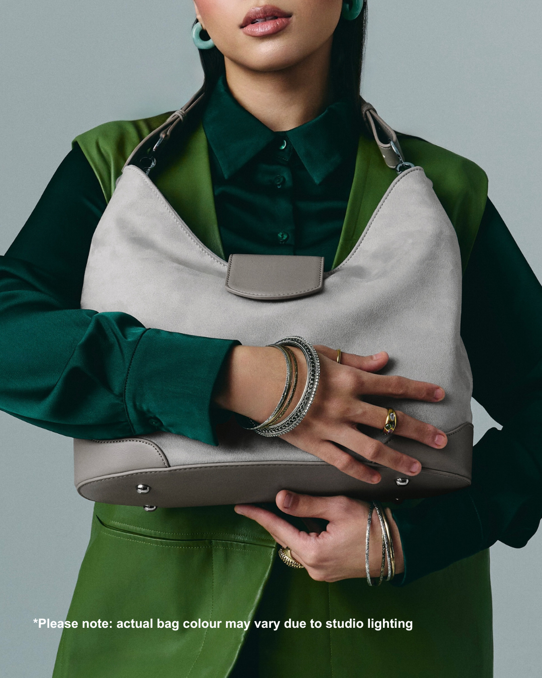 Slouchie Bag in Silverfox