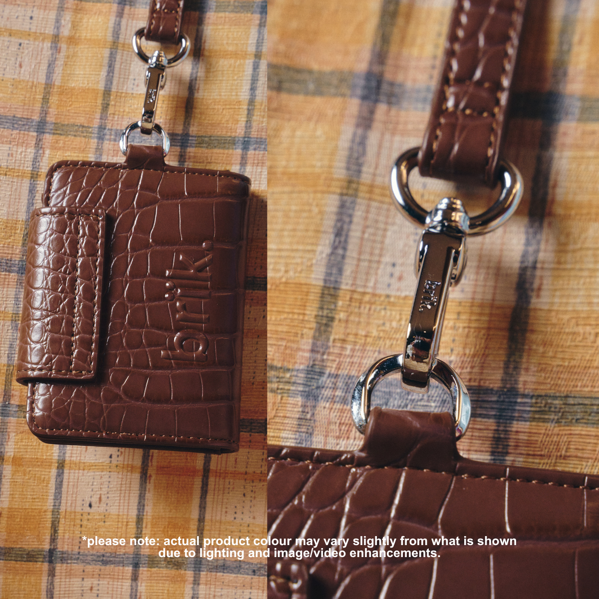 Compact Pal [Croc] in Cocoa