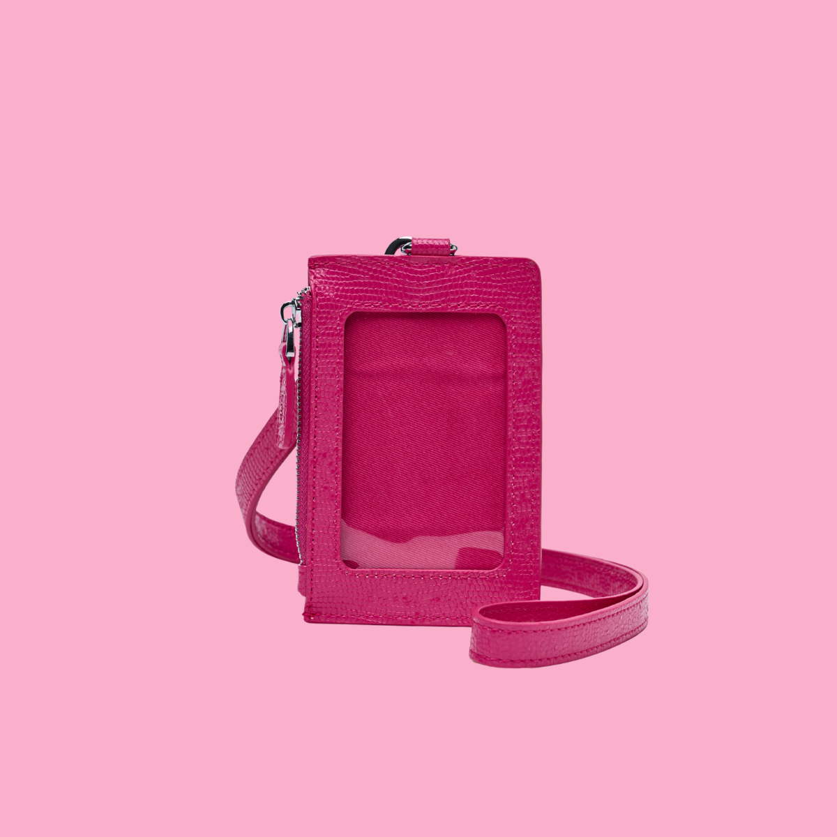 ID Lanyard [Lizard] in Fuchsia