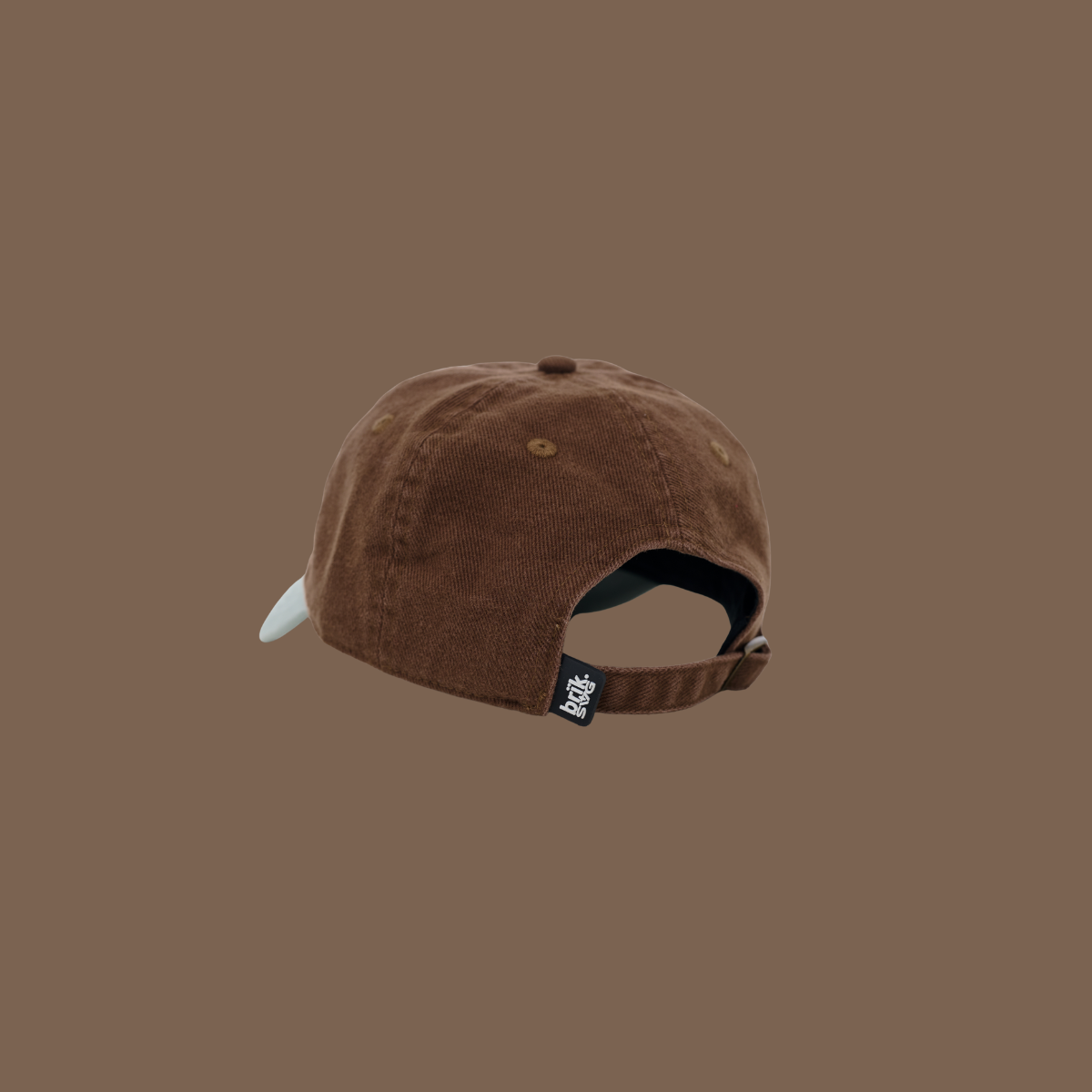 University Cap in Soft Blue & Brown