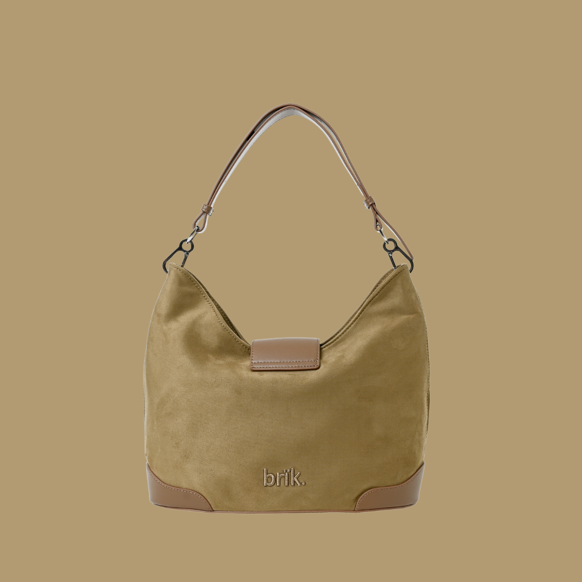 Slouchie Bag in Moss Brown