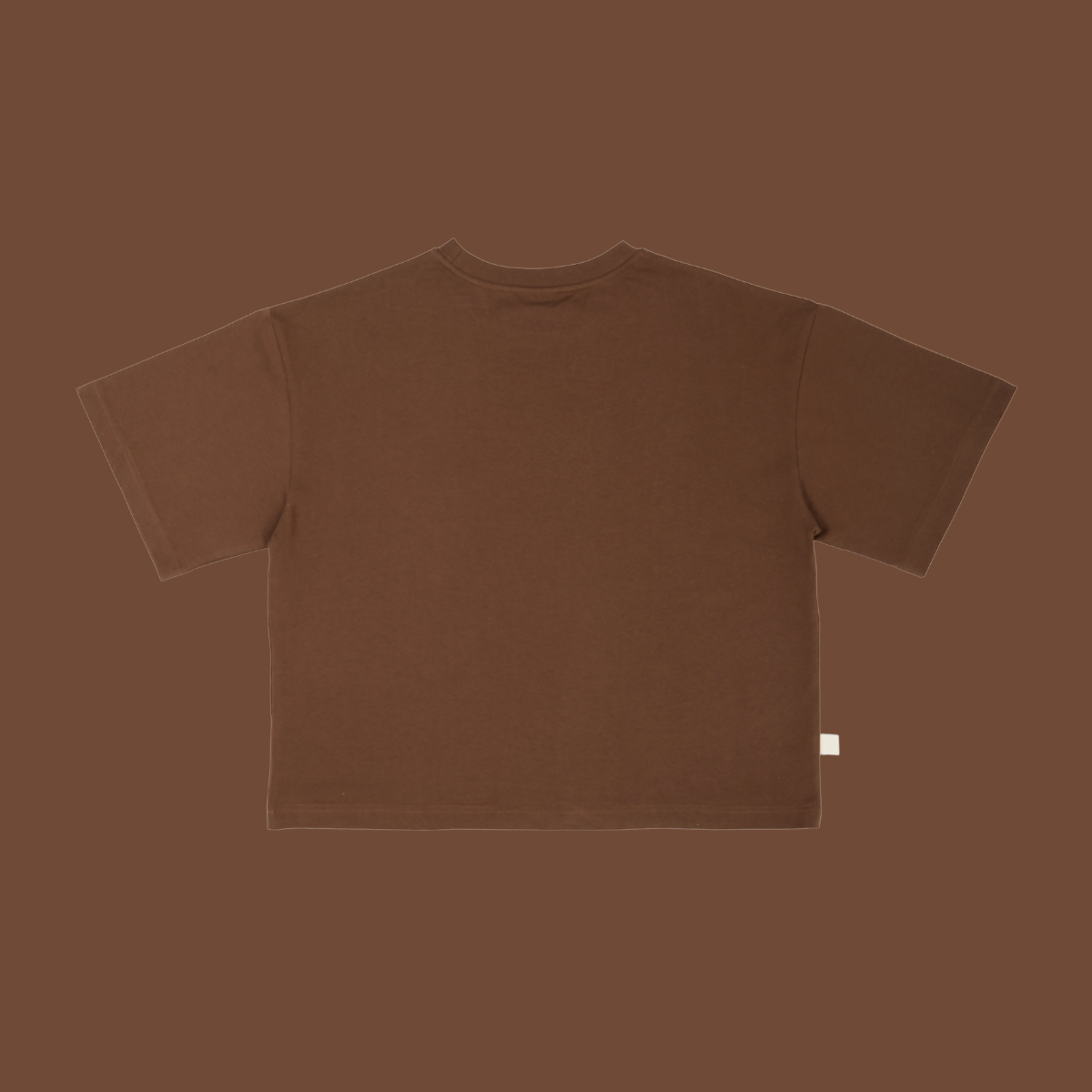 The Boxy Tee in Dark Brown