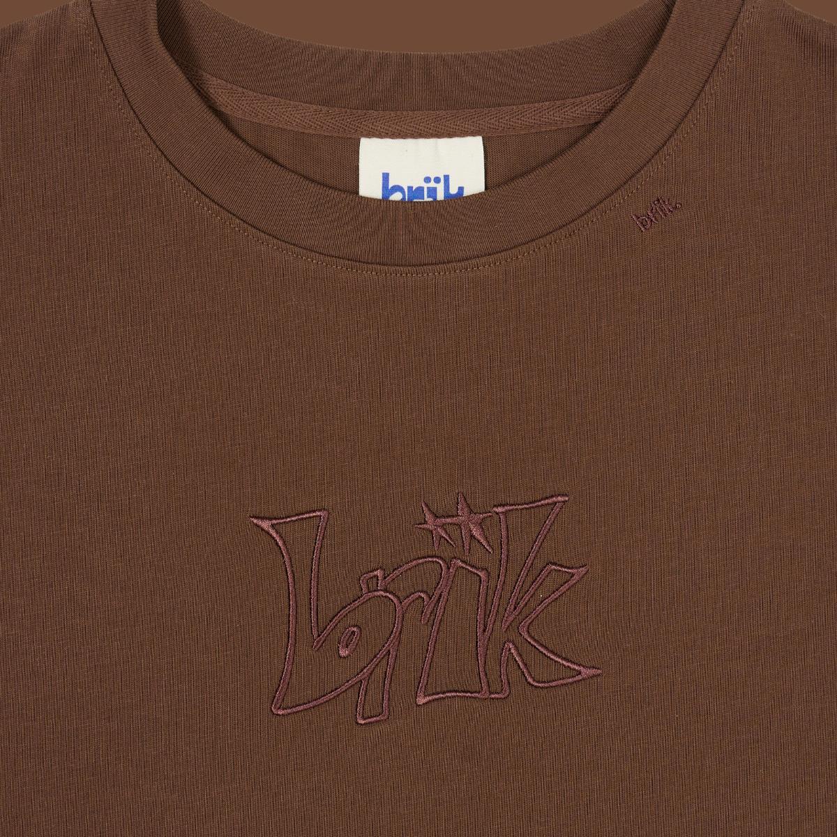 The Boxy Tee in Dark Brown