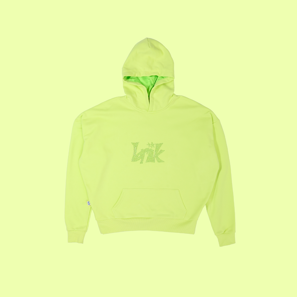 The Snuggle Hoodie in Lime Green