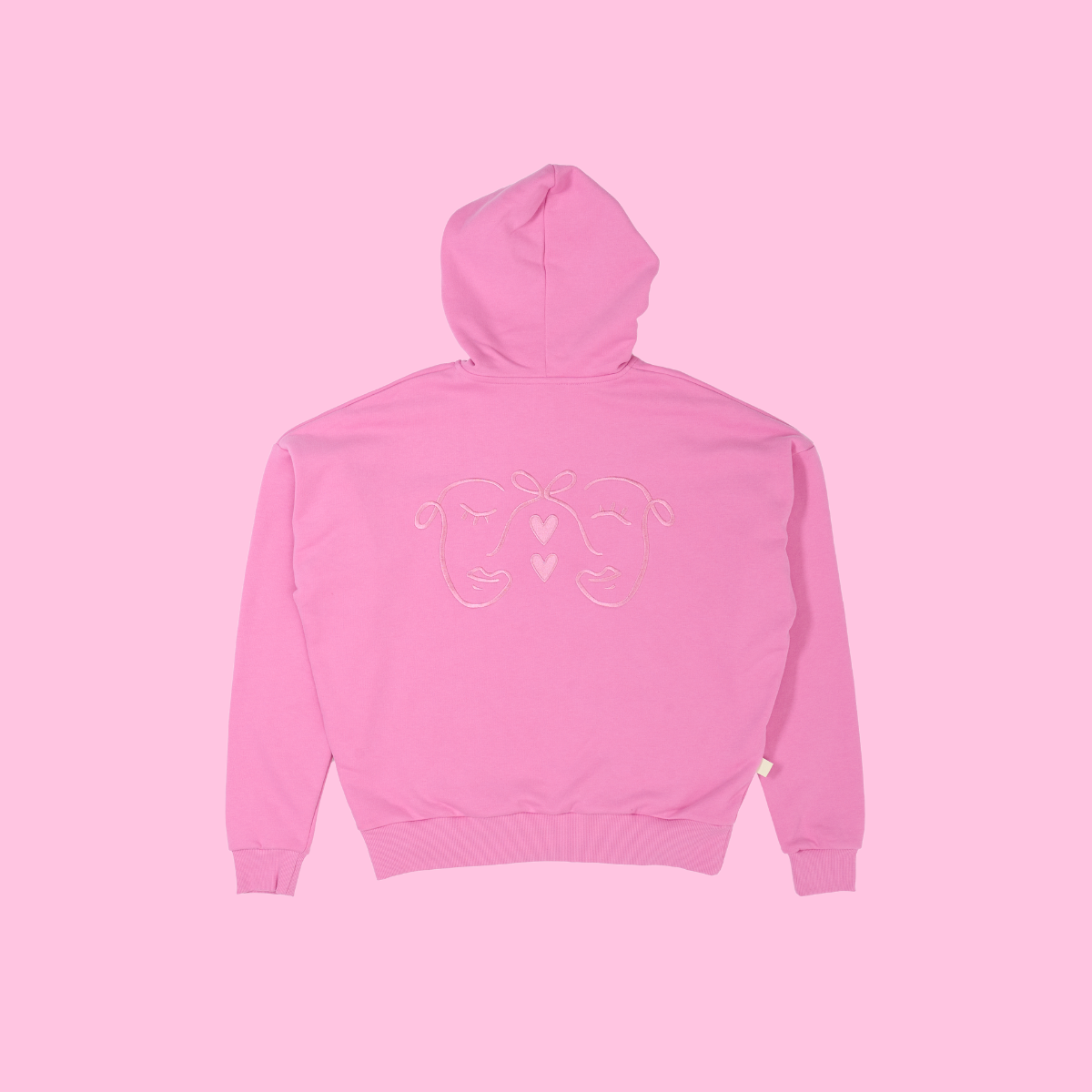The Snuggle Hoodie in Baby Pink