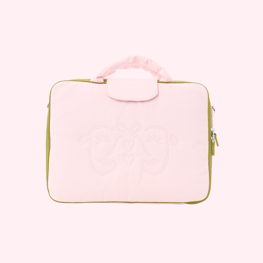 Laptop Hugger in Pink + Green