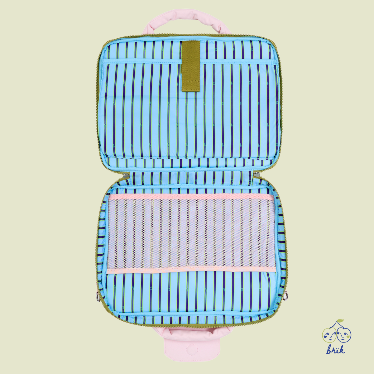 Laptop Hugger in Pink + Green