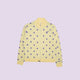 Cardi Knit Polka Dots in Yellow/Lilac