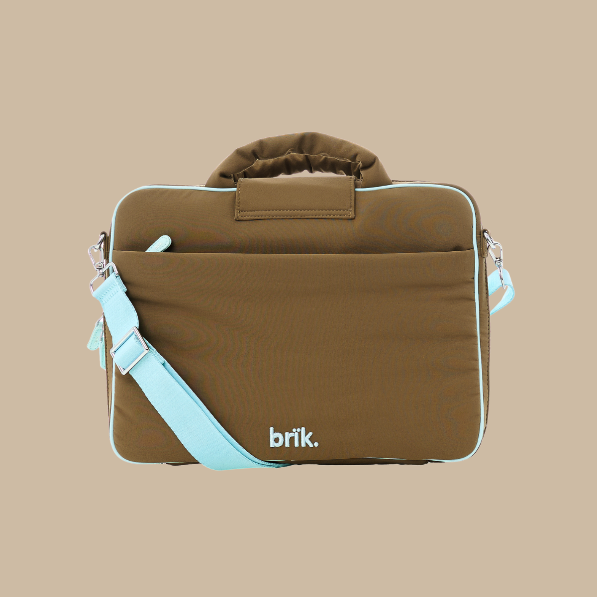 Laptop Hugger in Brown + Blue