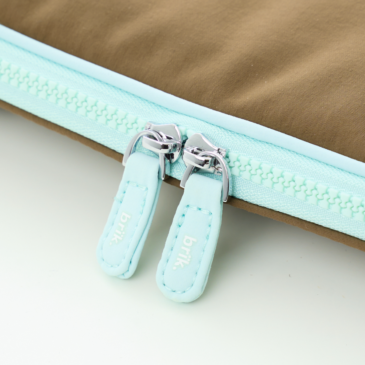 Laptop Hugger in Brown + Blue