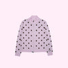 Cardi Knit Polka Dots in Pink/Brown