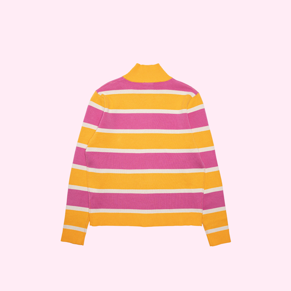 Cardi Knit Stripes in Orange/Pink