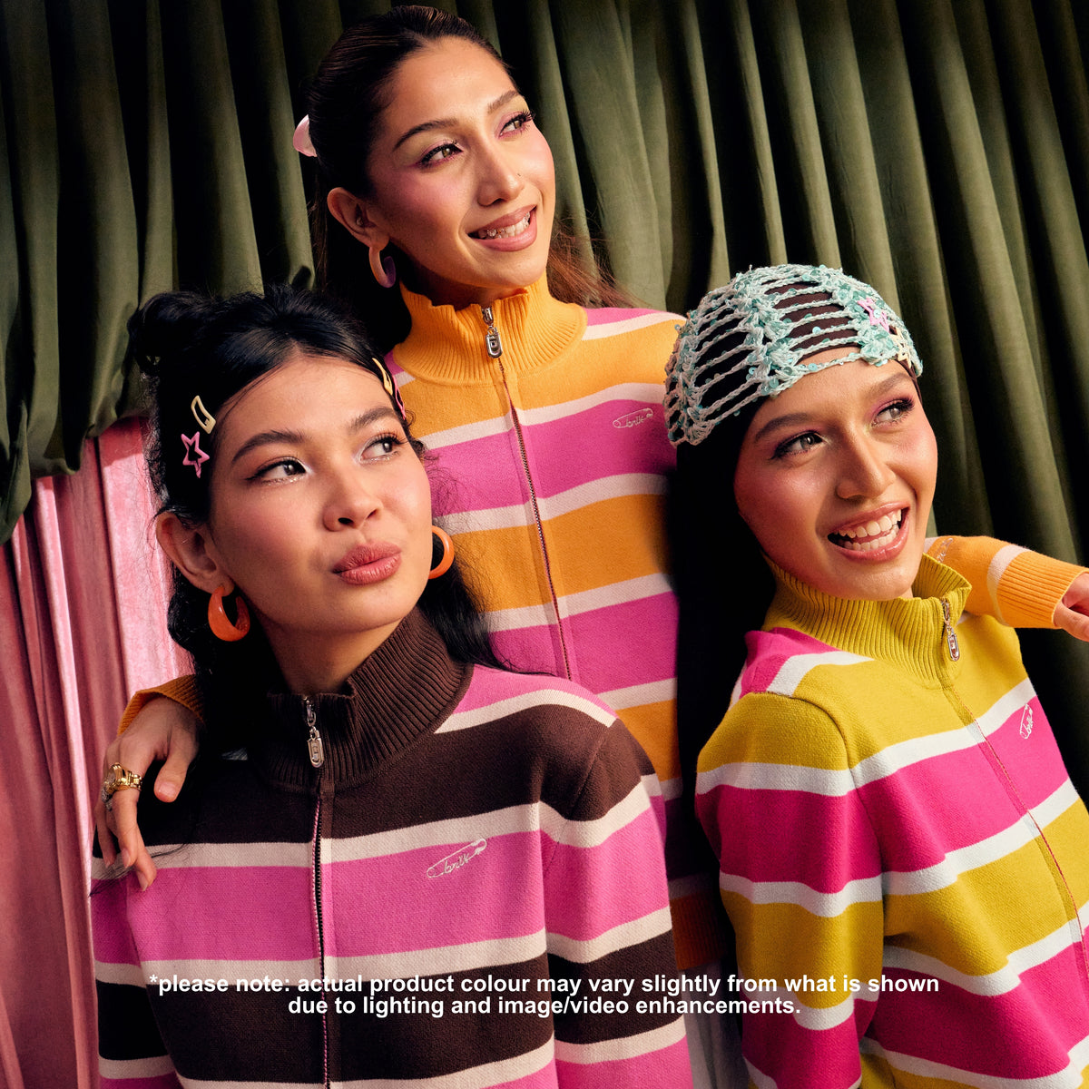 Cardi Knit Stripes in Neapolitan