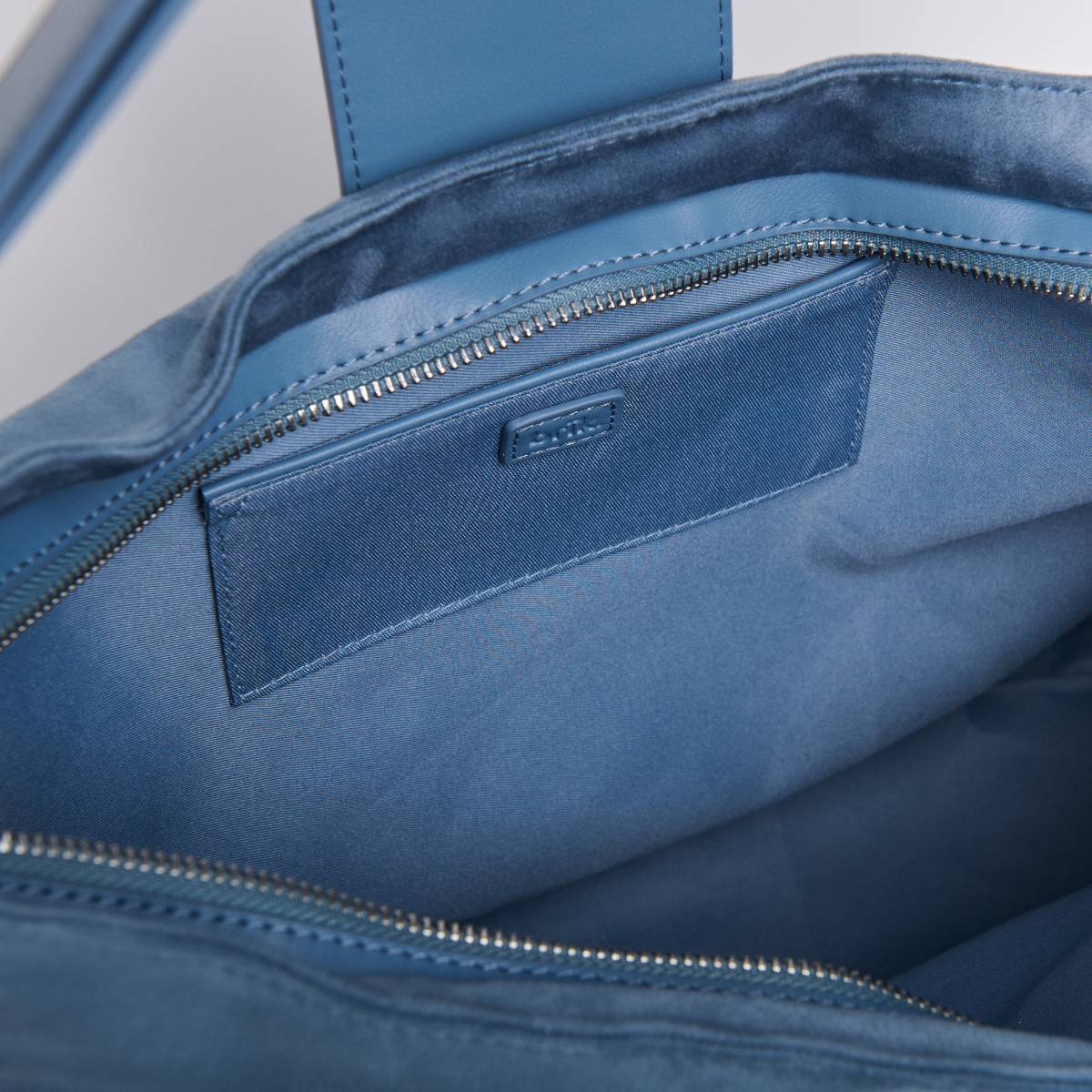 Upsized Slouchie Bag in Stone Blue