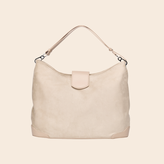 Upsized Slouchie Bag in Cookie Dough