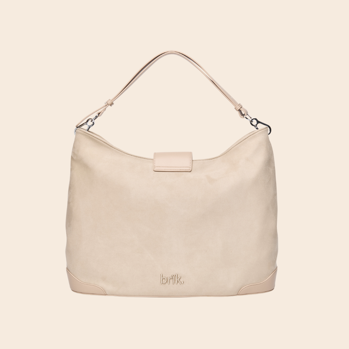 Upsized Slouchie Bag in Cookie Dough