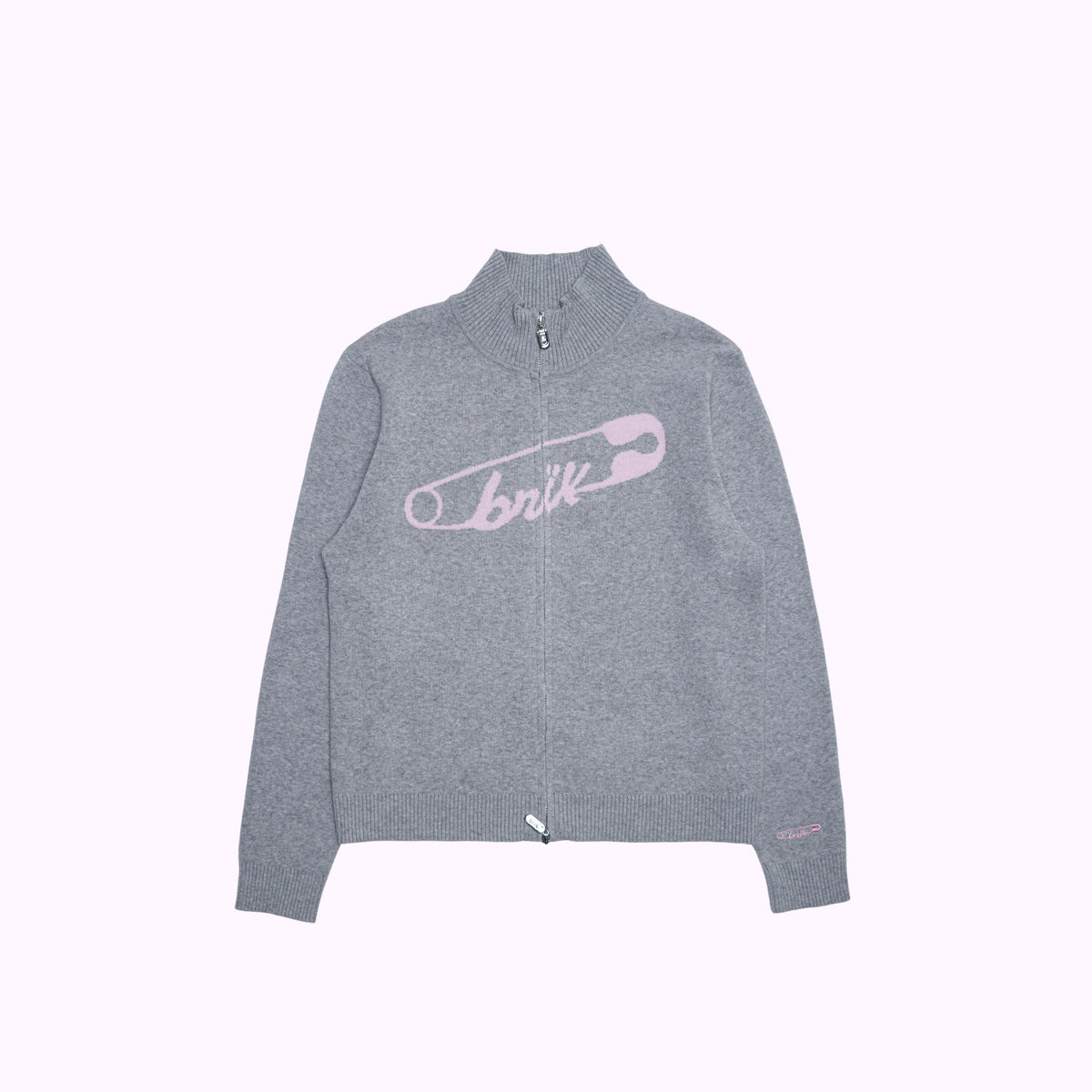 Cardi Knit Pin in Grey