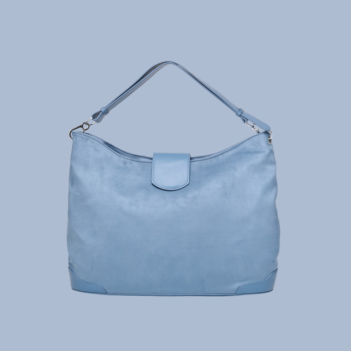 Upsized Slouchie Bag in Stone Blue