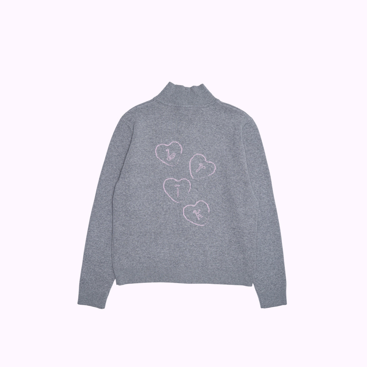 Cardi Knit Pin in Grey