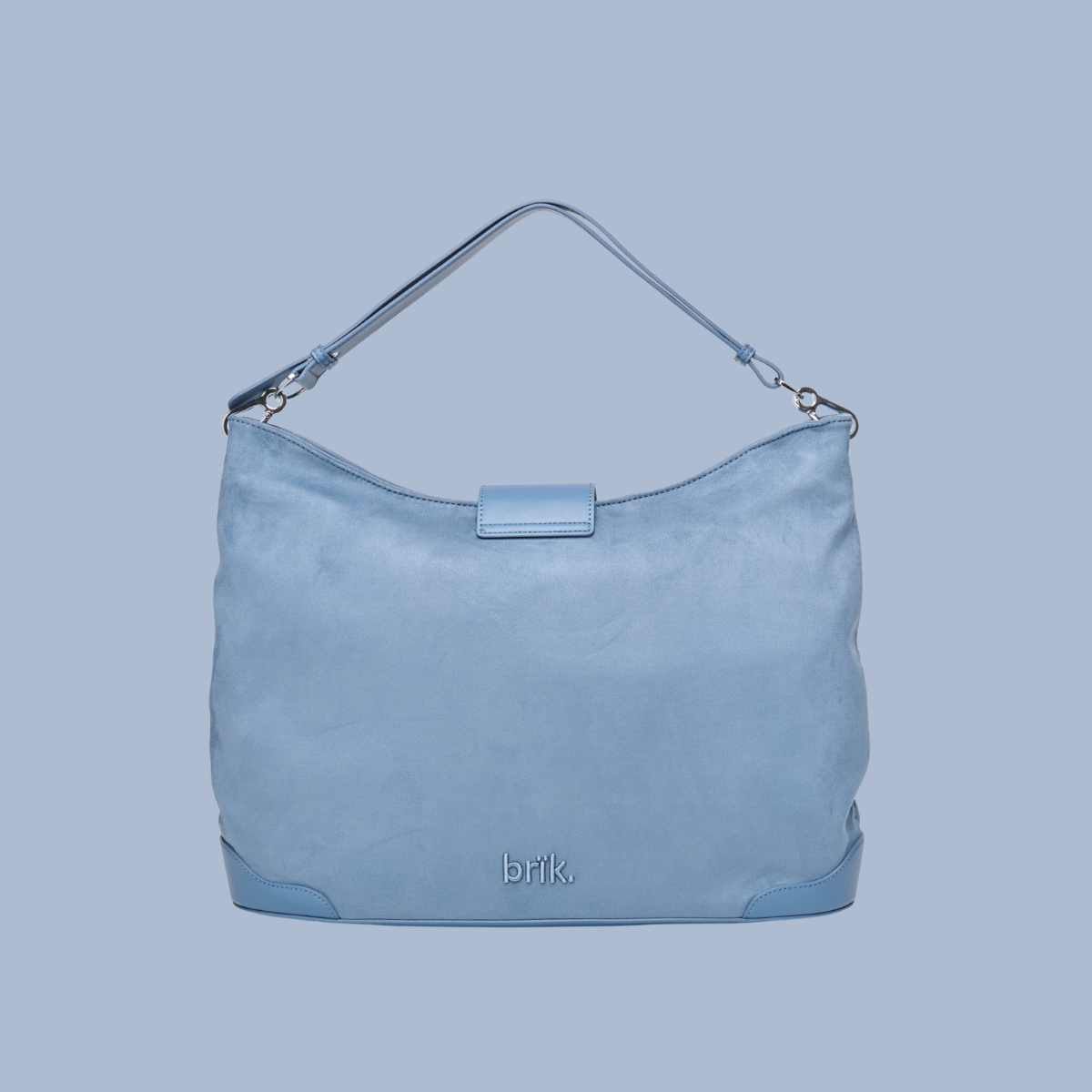 Upsized Slouchie Bag in Stone Blue