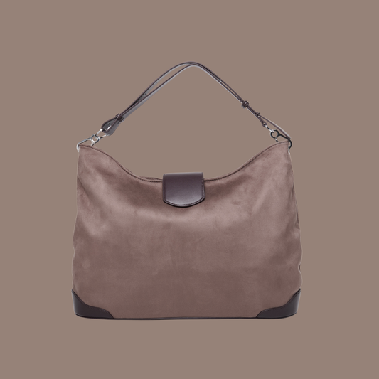 Upsized Slouchie Bag in Brunette
