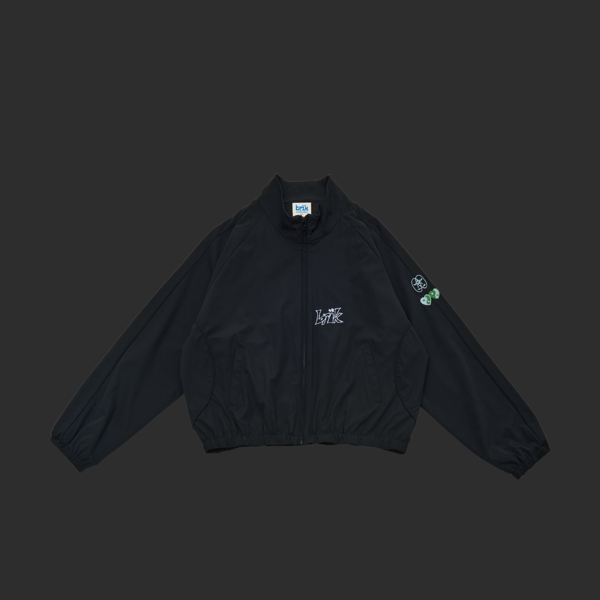 All-Day Standcollar Windbreaker in Black
