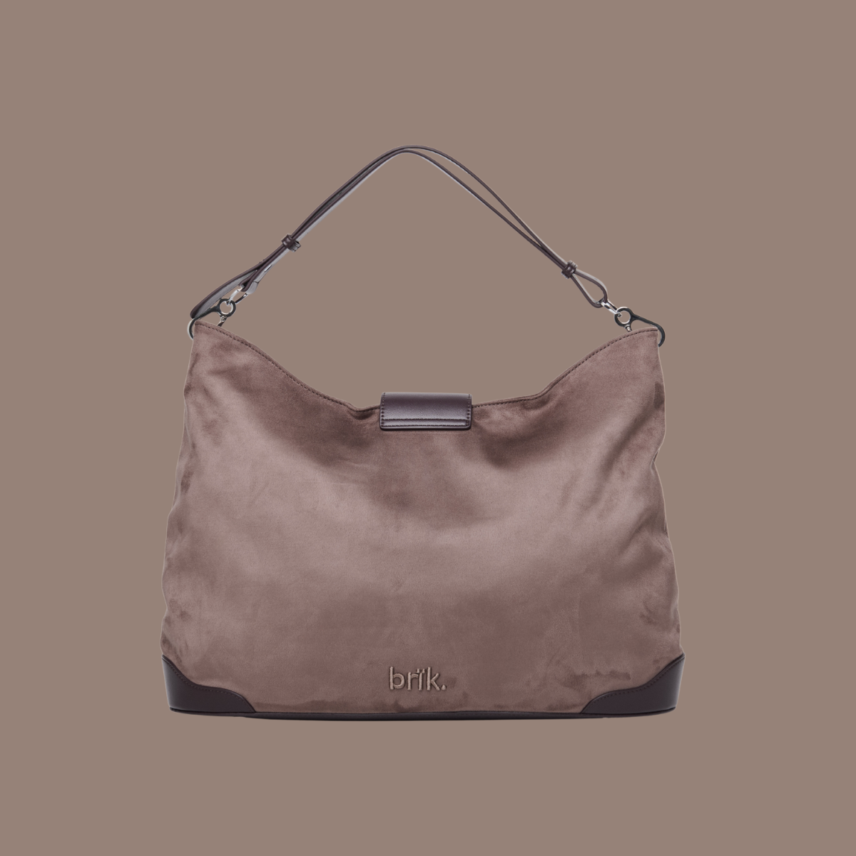 Upsized Slouchie Bag in Brunette
