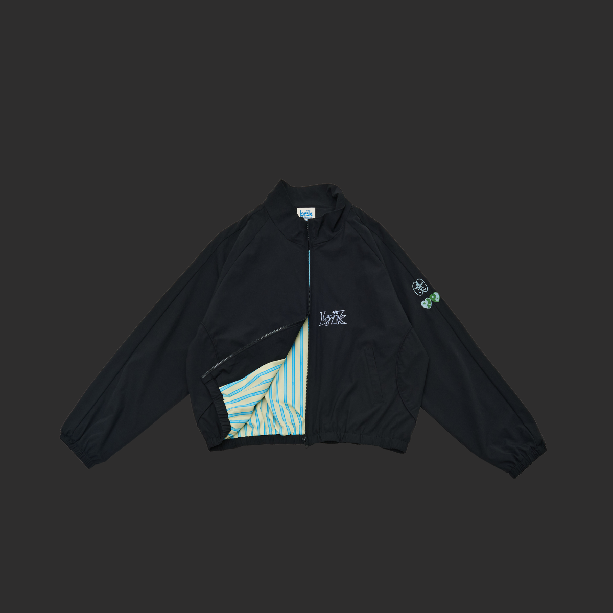 All-Day Standcollar Windbreaker in Black