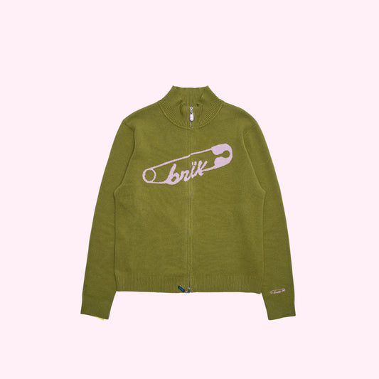 Cardi Knit Pin in Green
