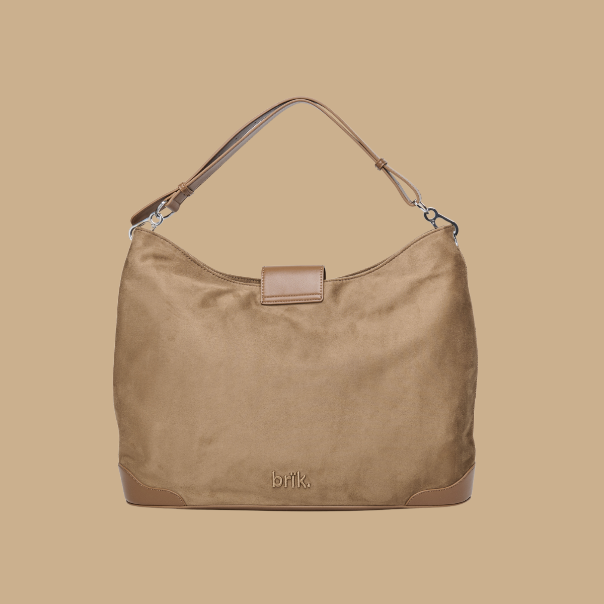 Upsized Slouchie Bag in Pecan