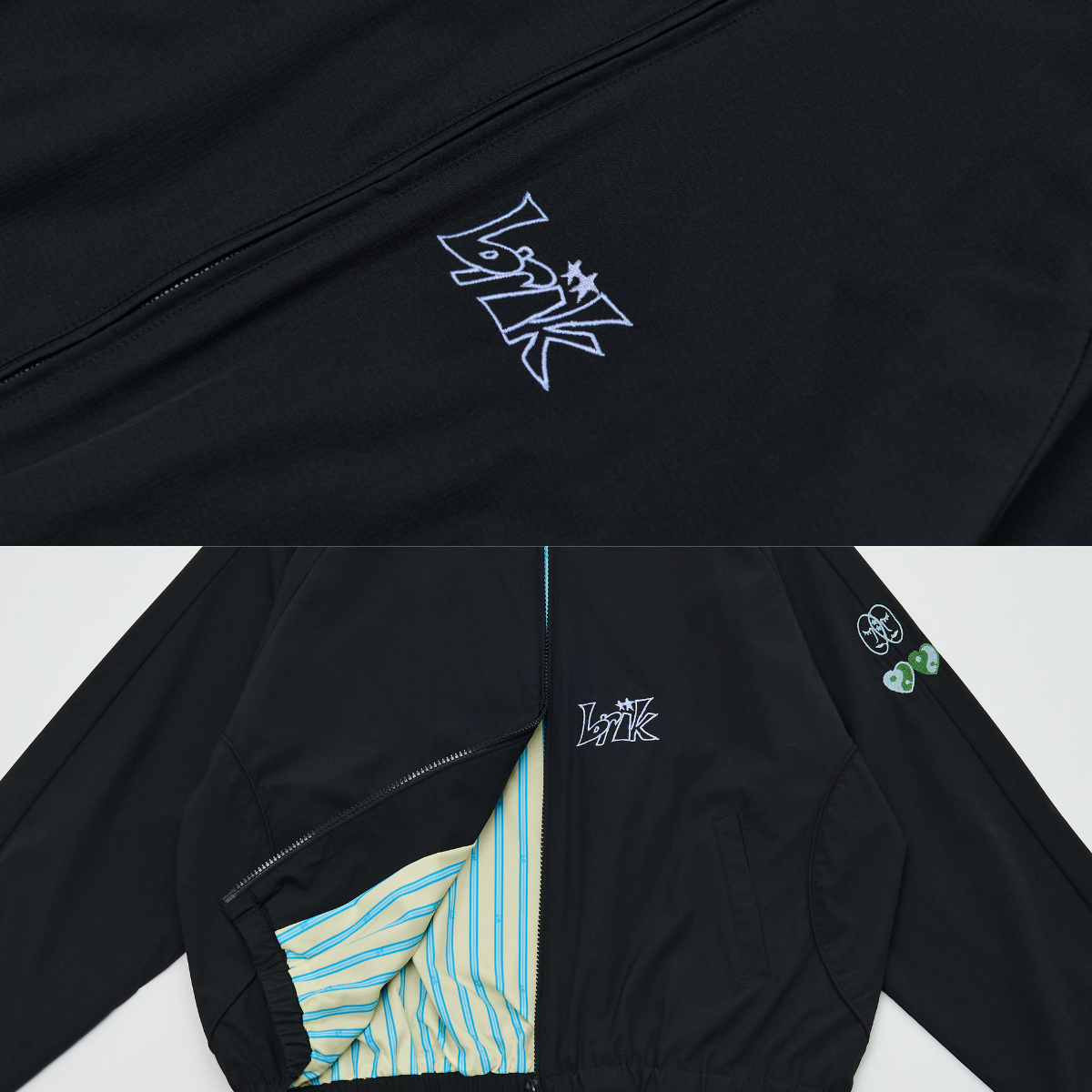All-Day Standcollar Windbreaker in Black