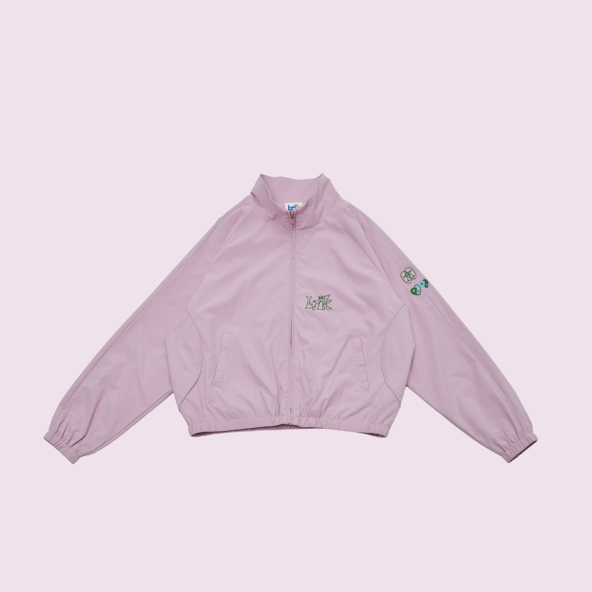 All-Day Standcollar Windbreaker in Powder Pink